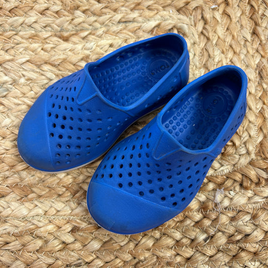 Blue Perforated Shoes