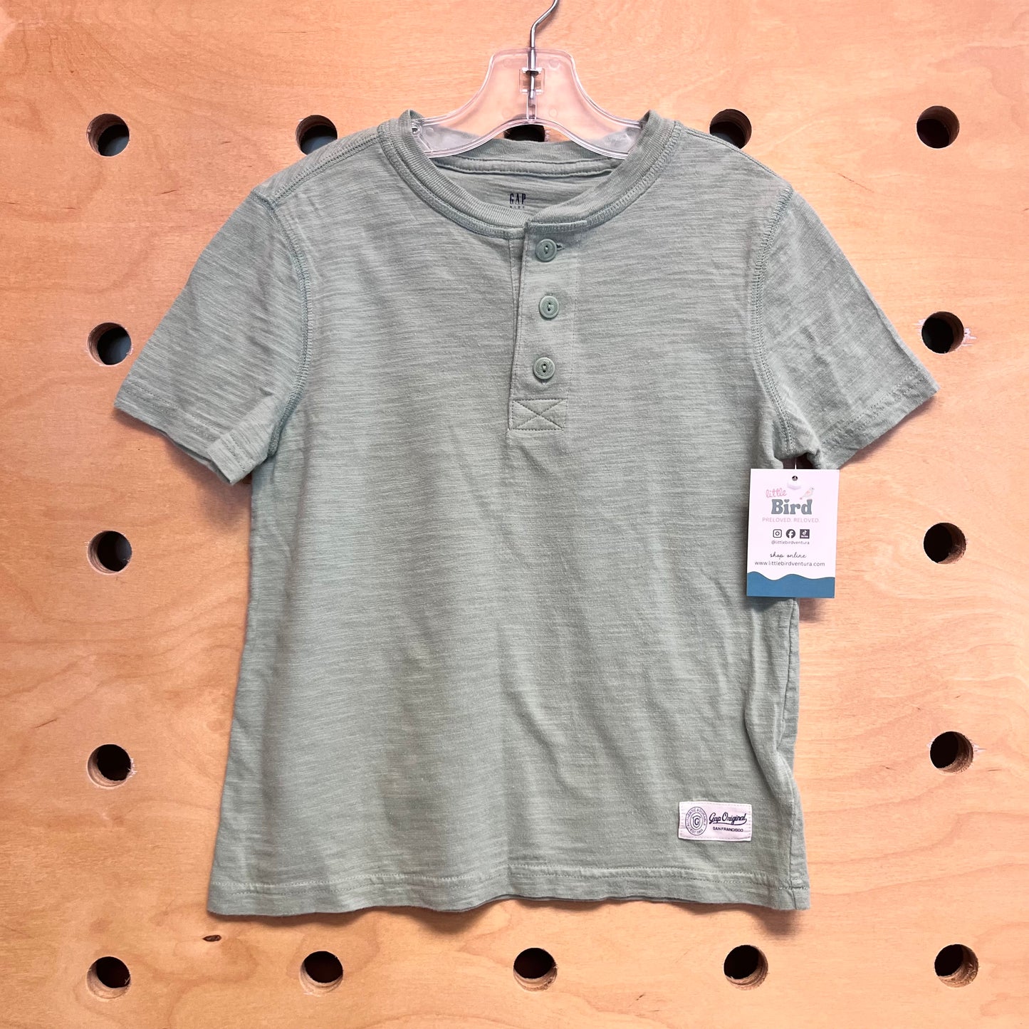 Green Henley Tee