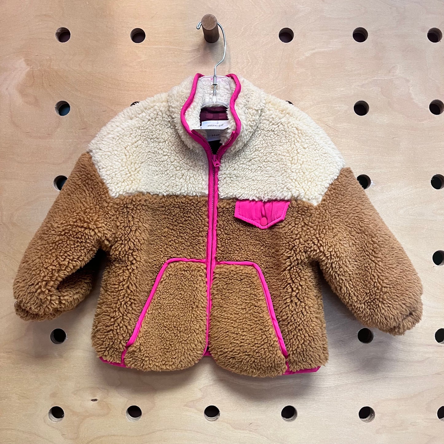 Brown & Cream Teddy Bear Jacket