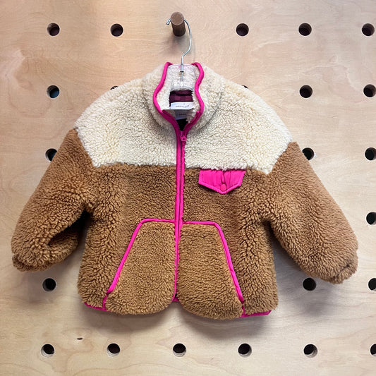 Brown & Cream Teddy Bear Jacket