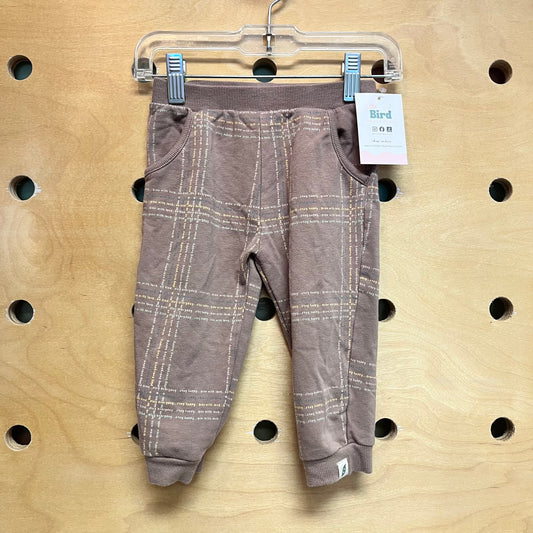 Brown/Yellow Lines Joggers