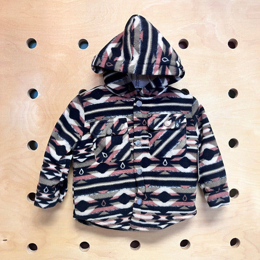 Lined Fleece Snap Jacket