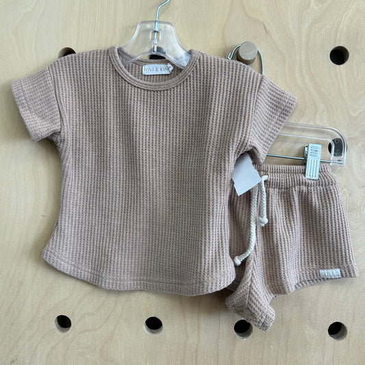 Tan Waffle Knit Playset Outfit