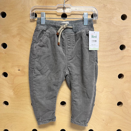 Grey Cord Pants