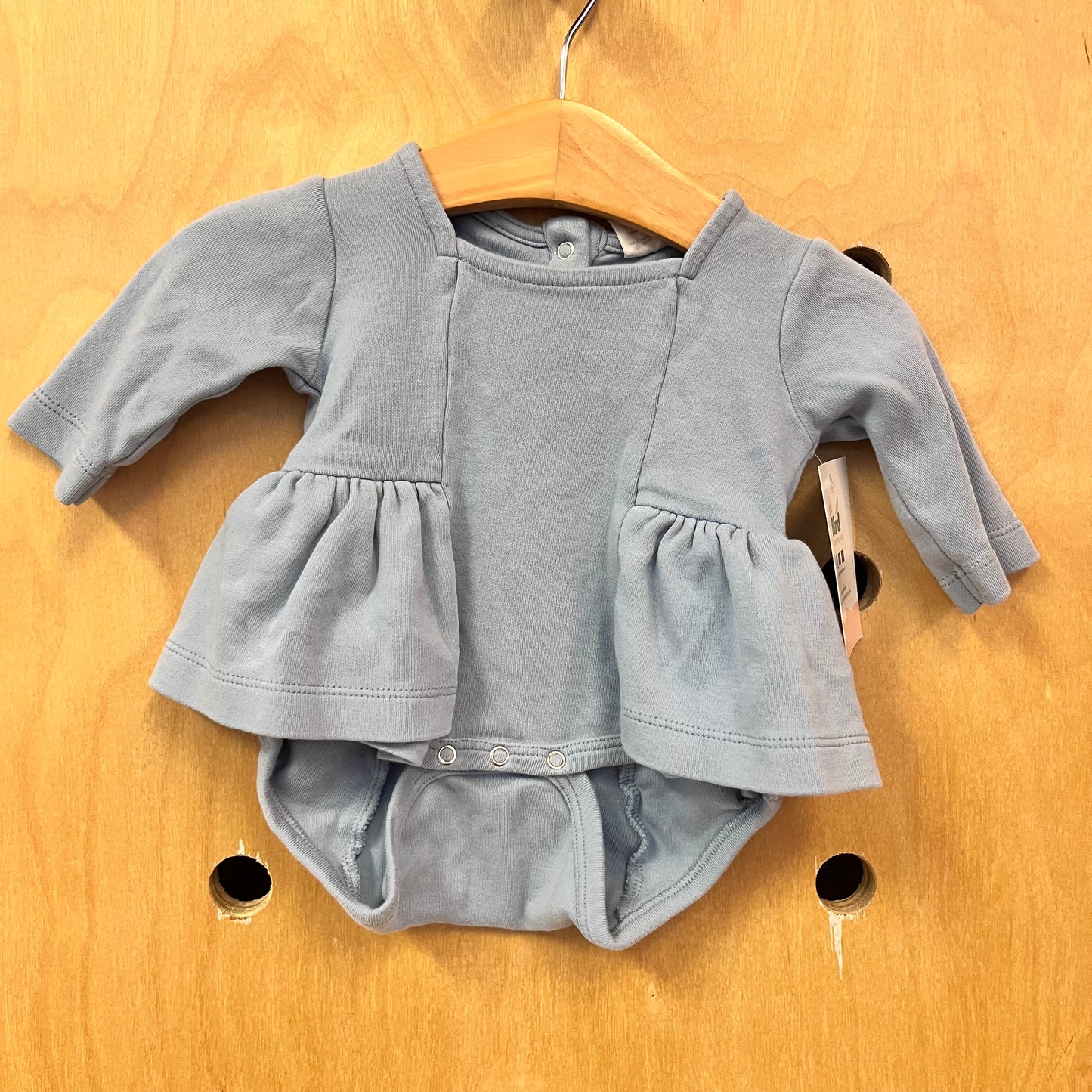 Organic Blue Bodysuit Dress