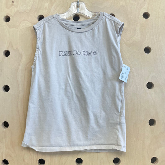 Tan Free To Roam Muscle Tank