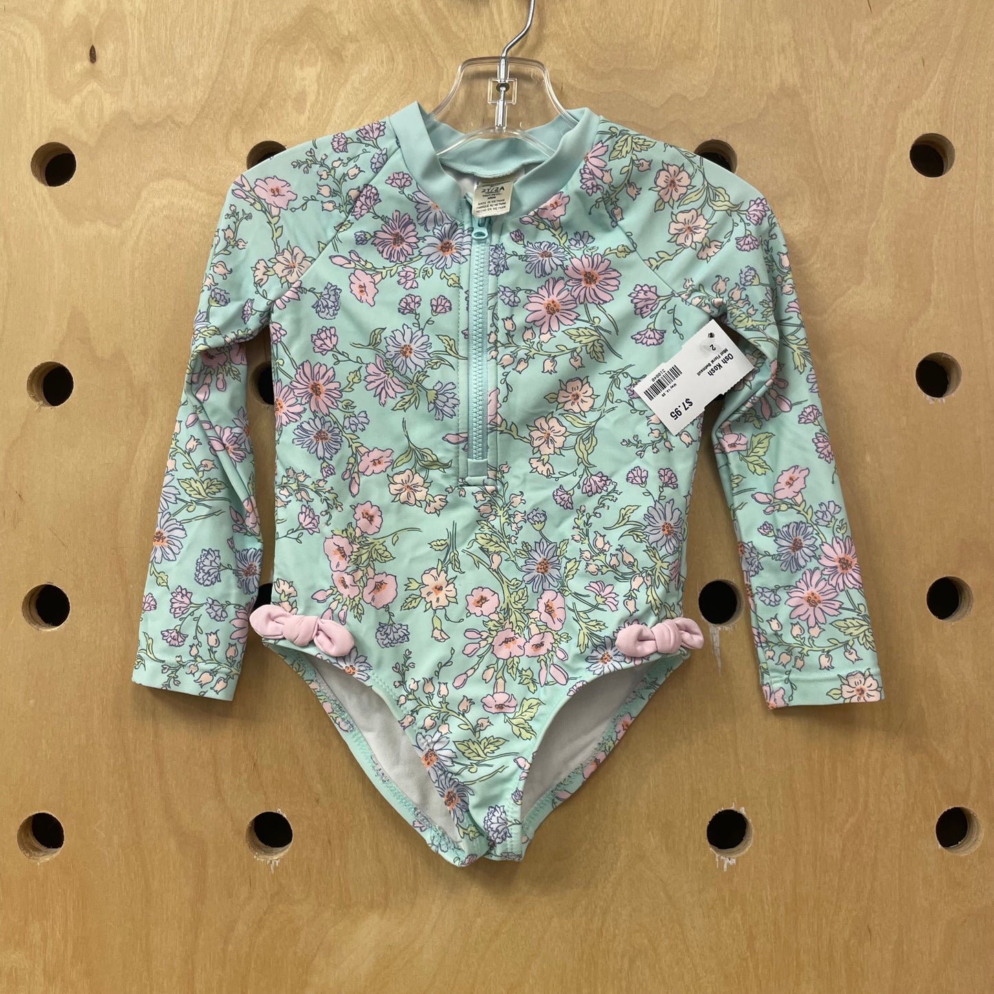 Mint Floral Swimsuit