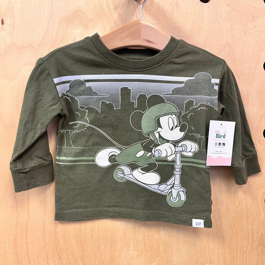 Green Scooter Mickey Tee