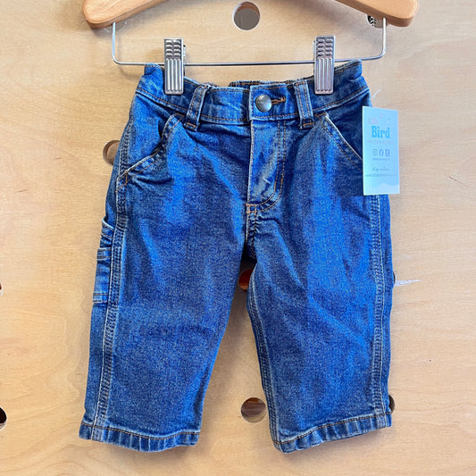 Straight Leg Denim Pants