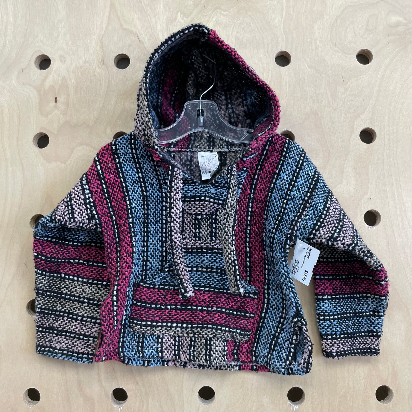 Pink & Blue Baja Hoodie Pullover