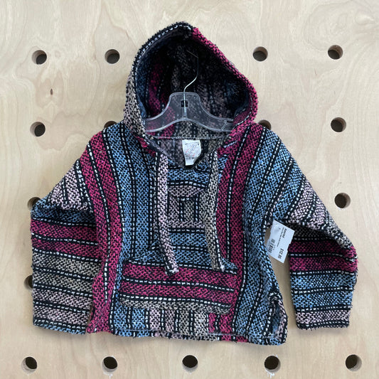 Pink & Blue Baja Hoodie Pullover