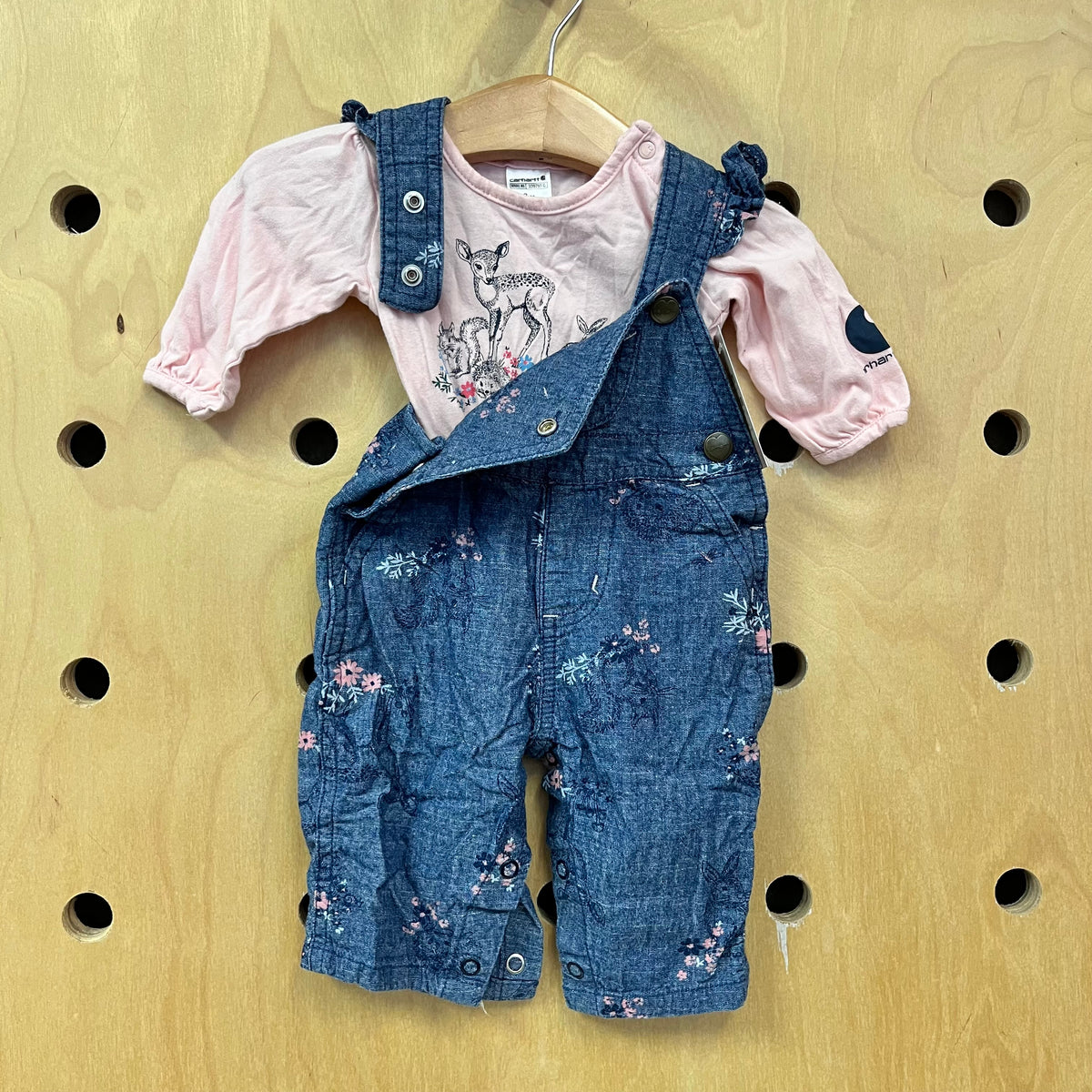 Woodland Pink + Chambray Outfit