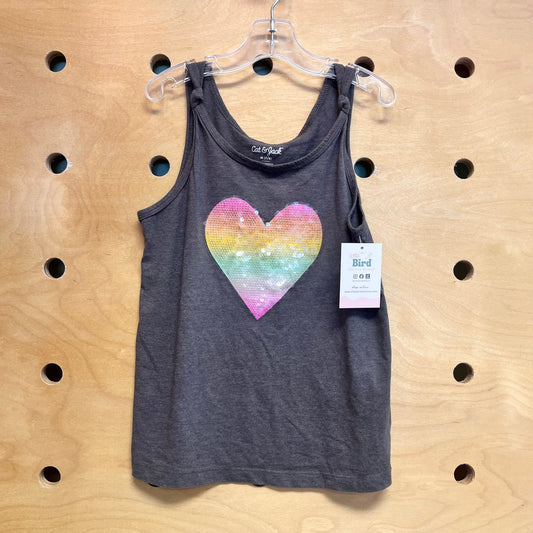 Pastel Sequin Heart Tank