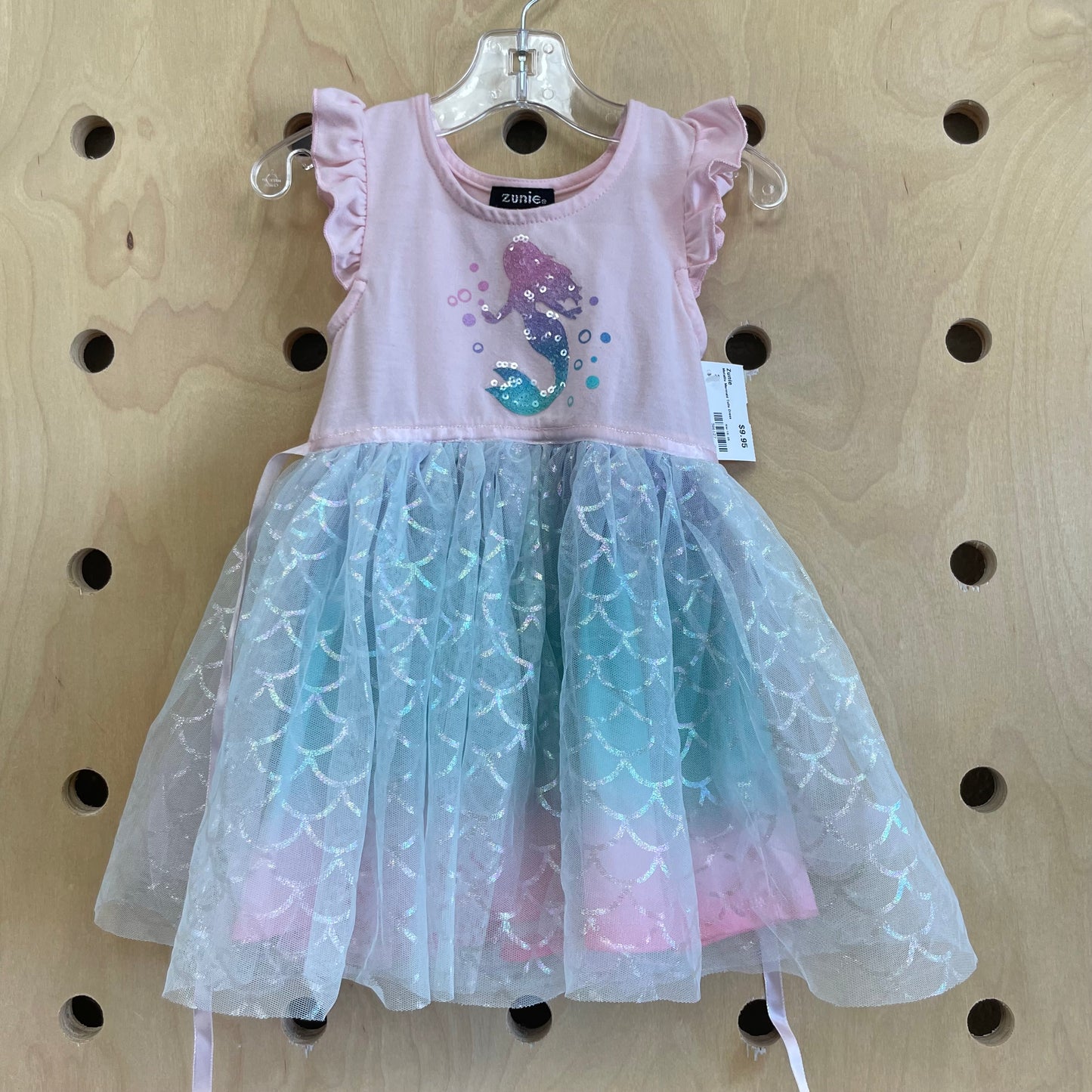 Metallic Mermaid Tulle Dress