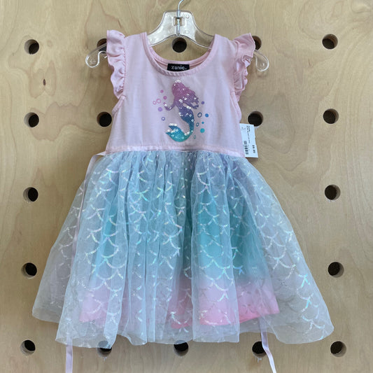 Metallic Mermaid Tulle Dress