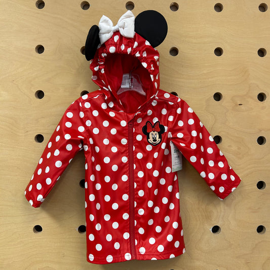Red Polka Dot Minnie Rain Jacket