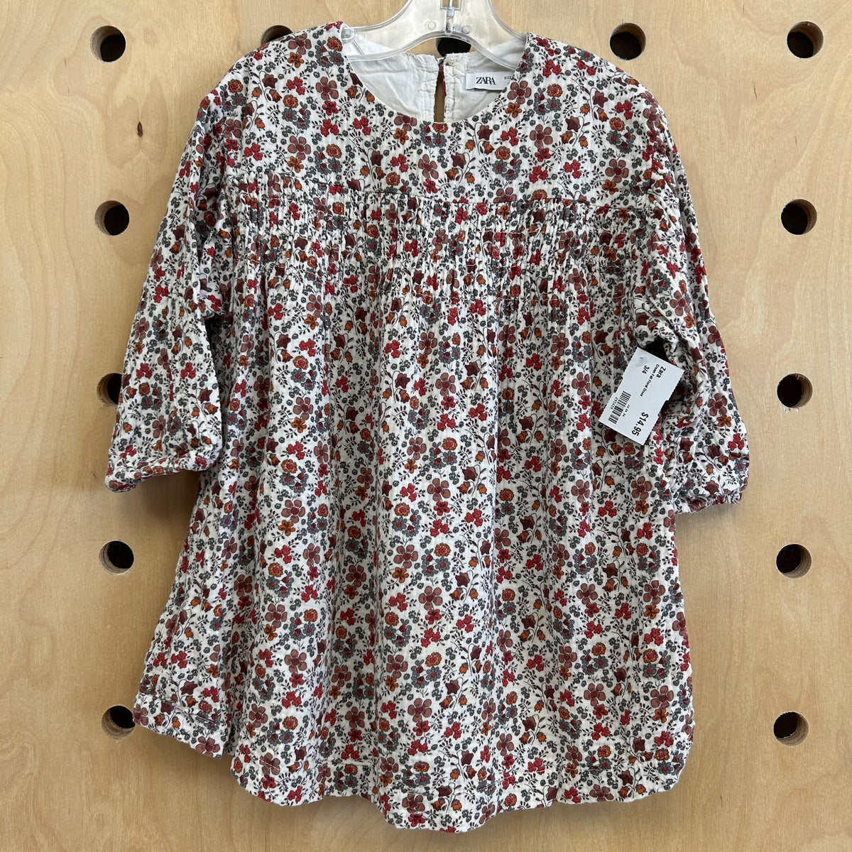 Cream Fall Floral Dress