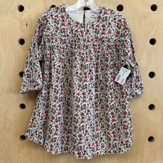 Cream Fall Floral Dress