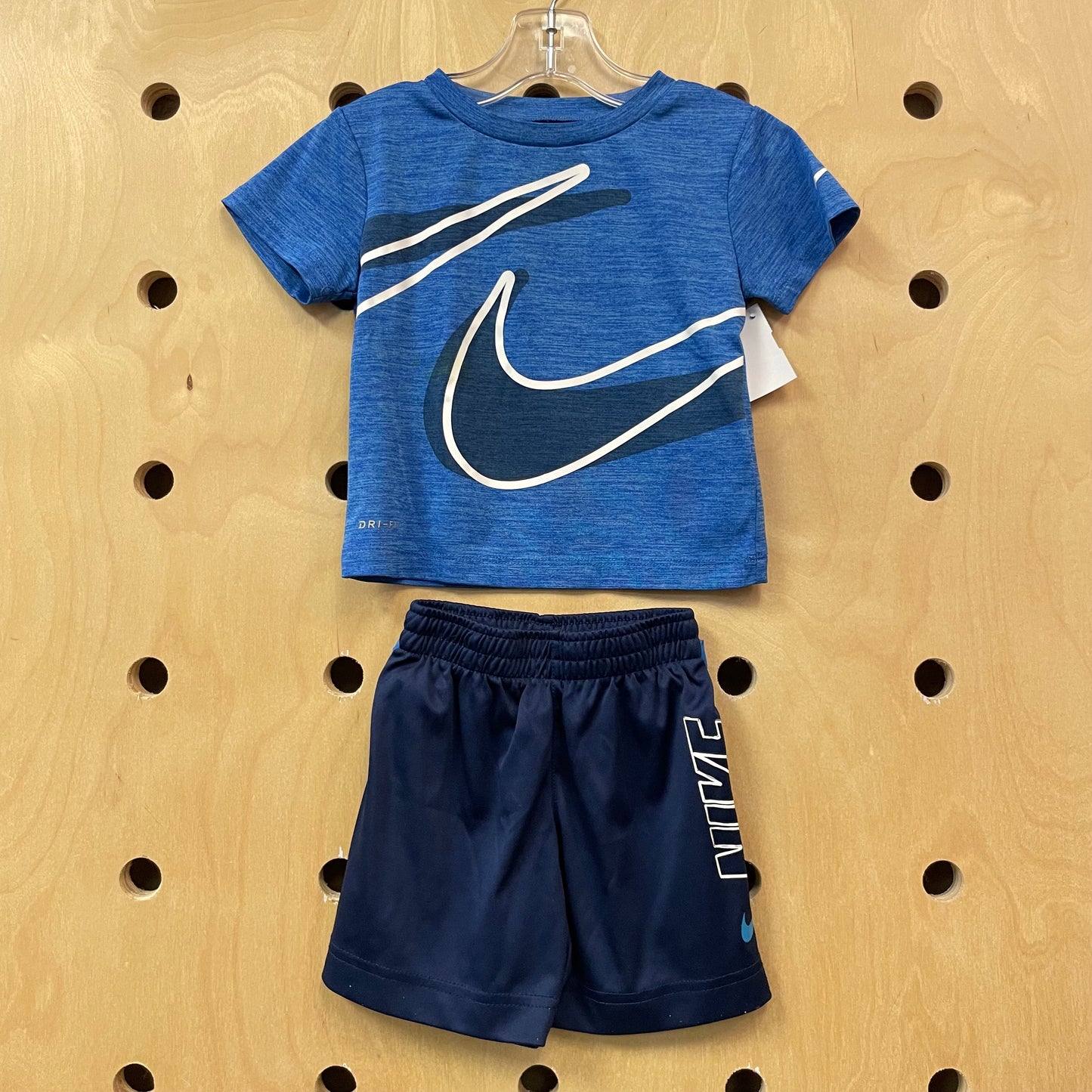 Blue Dri-Fit Tee & Shorts