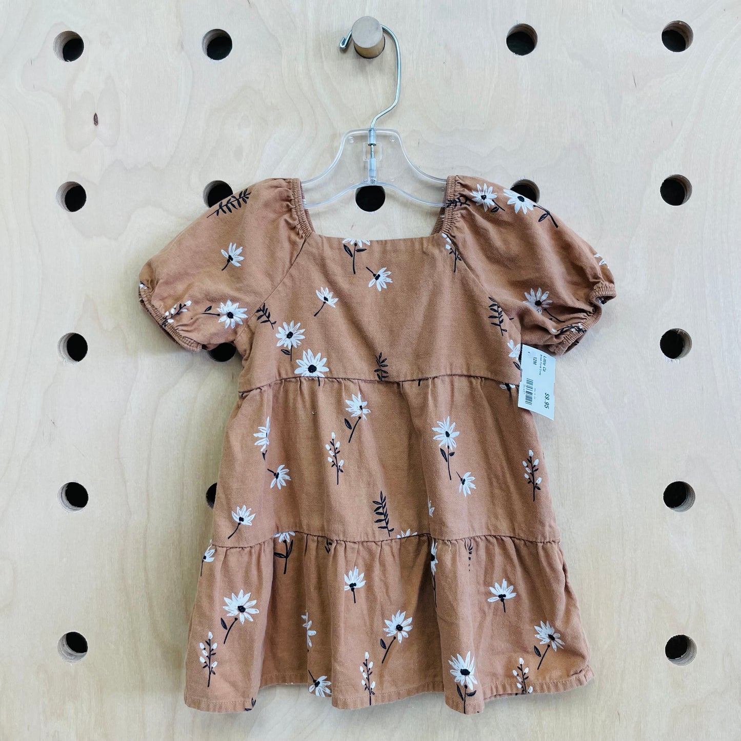 Brown Floral Dress