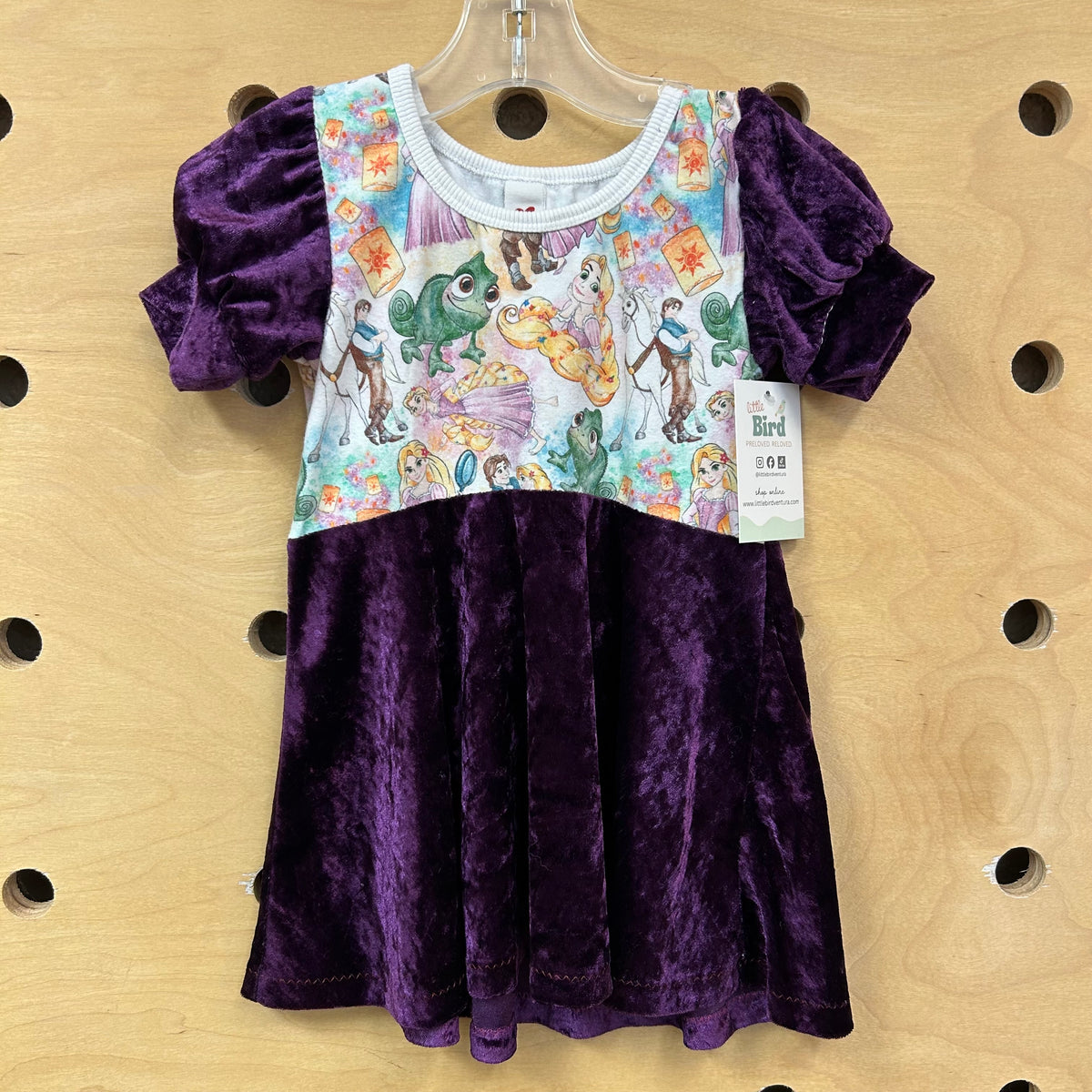 Purple Velour Rapunzel Dress