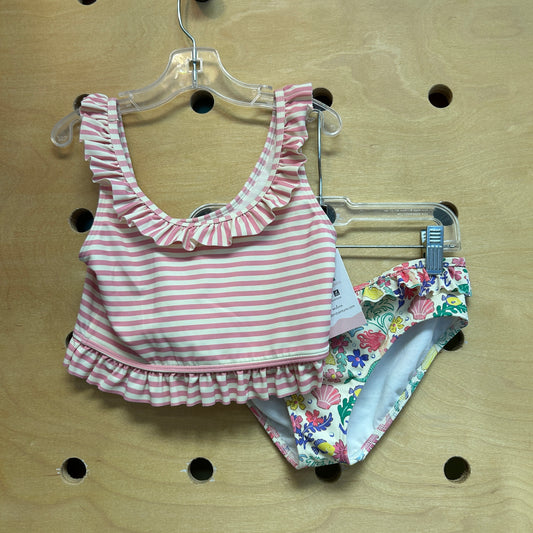 Sea Life/Striped Swimsuit