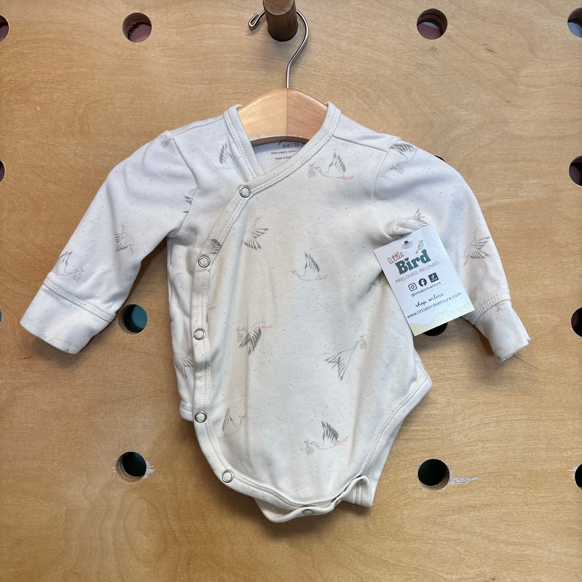 Cream Organic Geese Bodysuit