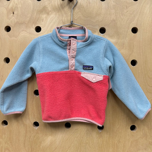 Synchilla Snap T Pullover Blue & Pink