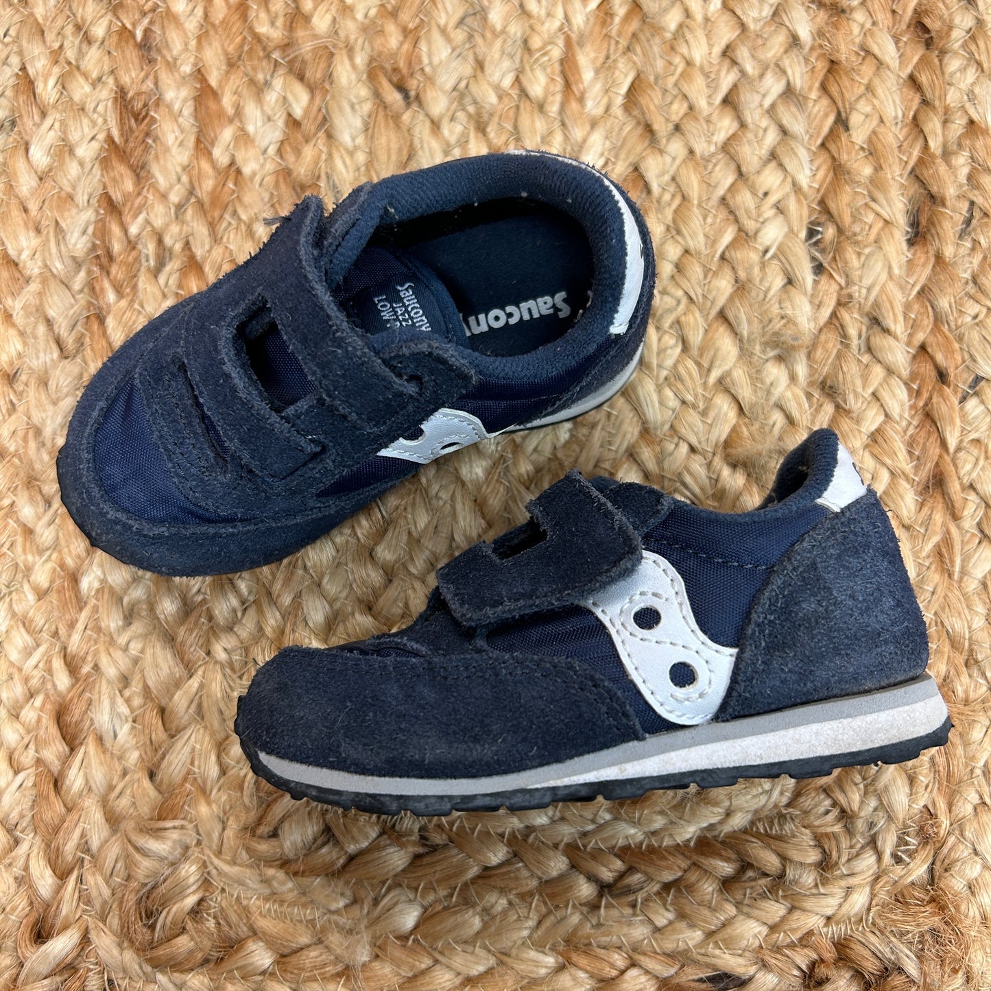 Navy Velcro Sneakers