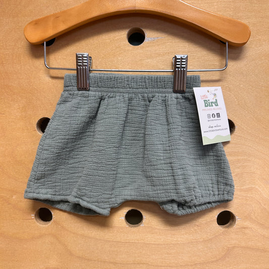 Green Gauze Shorts