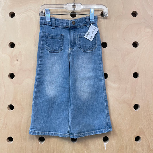 Denim Wide Leg Pants