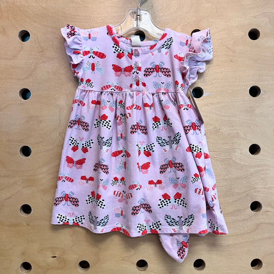 Pink Butterflies Dress