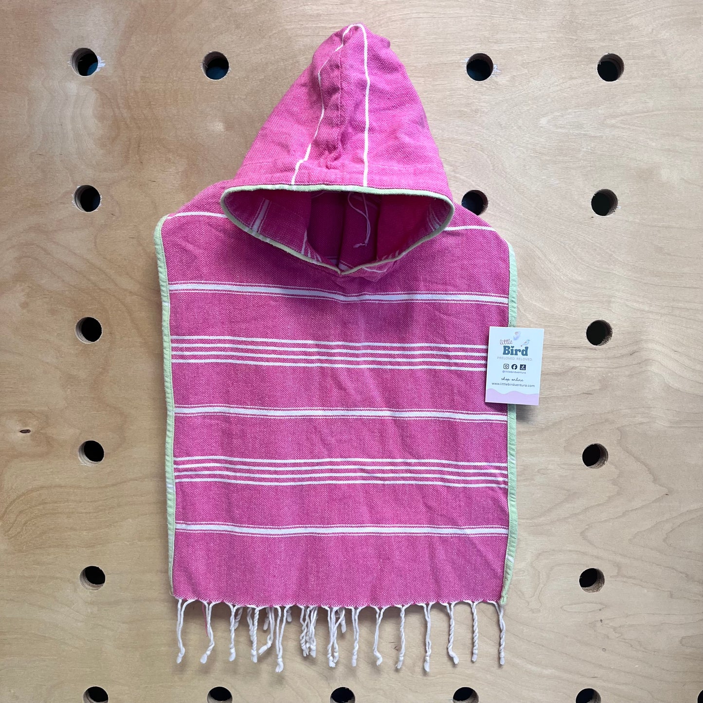 Pink Striped Swim Cover