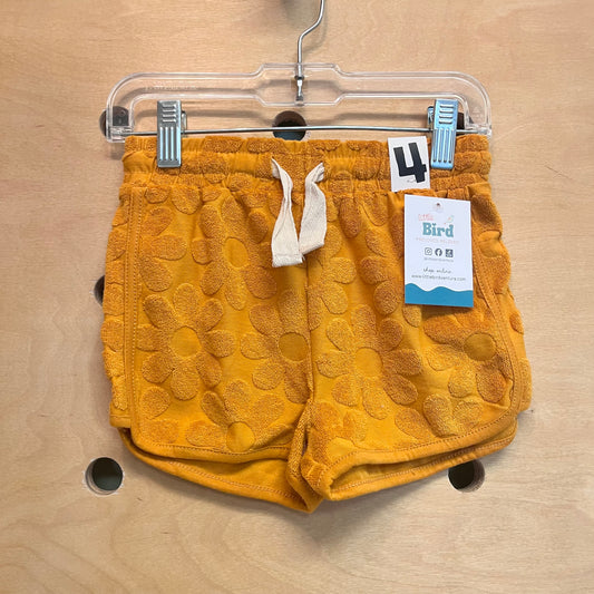 Mustard Terry Flowers Shorts NEW!