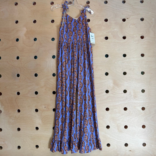 Purple/Brown Floral Bamboo Romper
