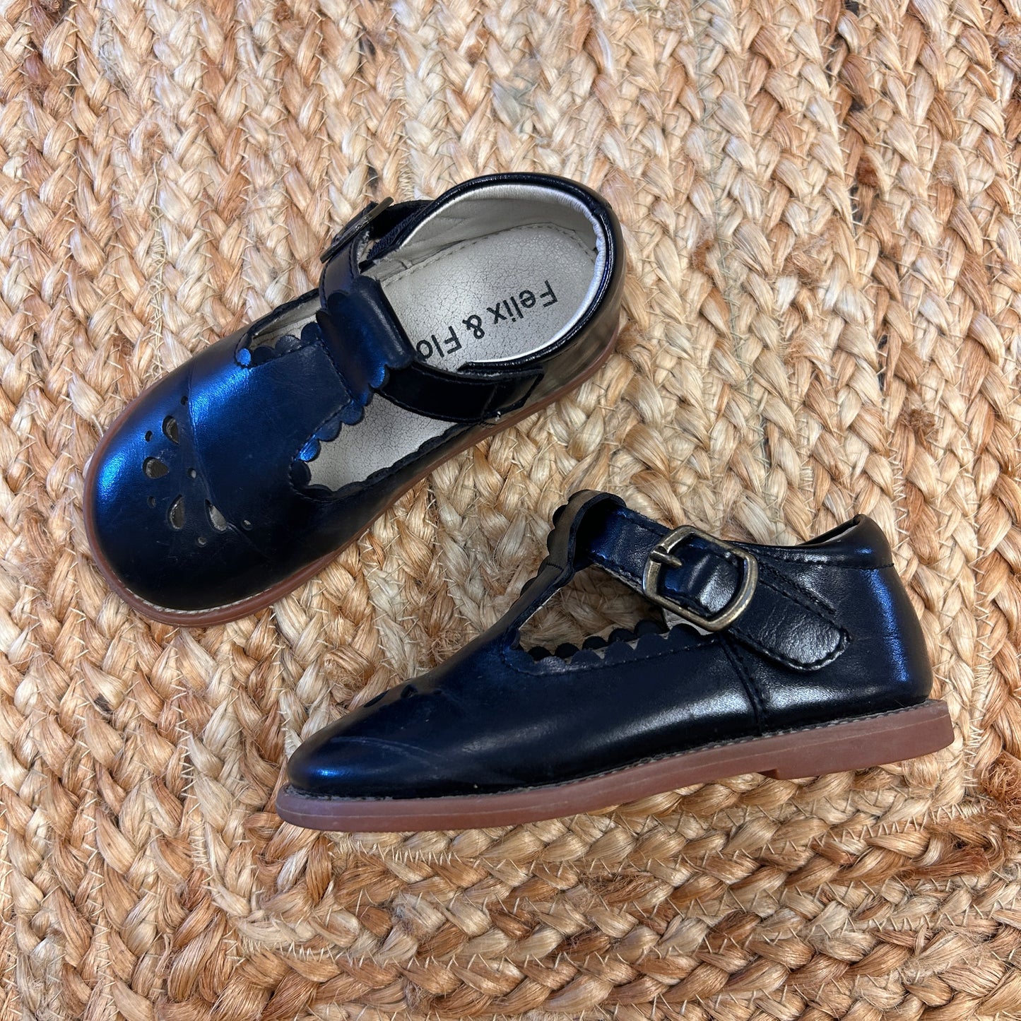 Black T-Strap Mary Jane Shoes