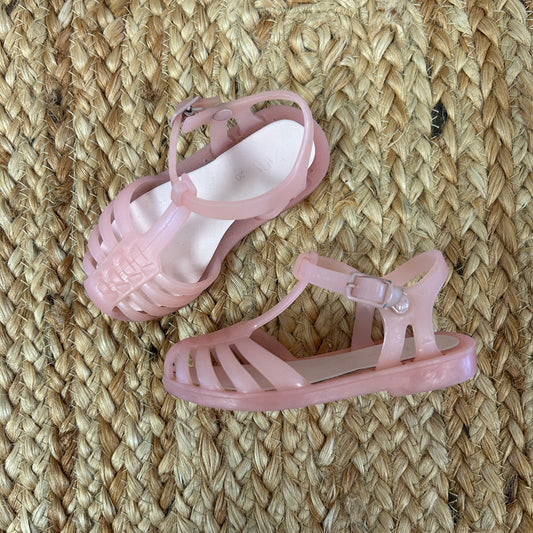 Pink Jelly Fisherman Sandals