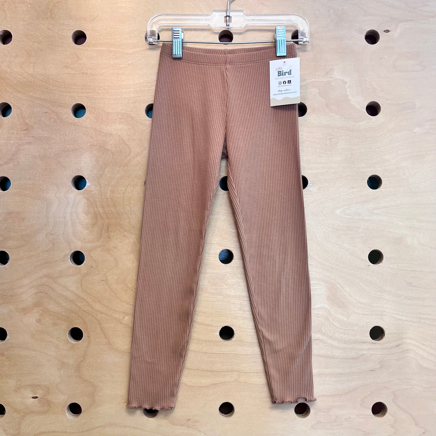 Camel Ribbed Leggings