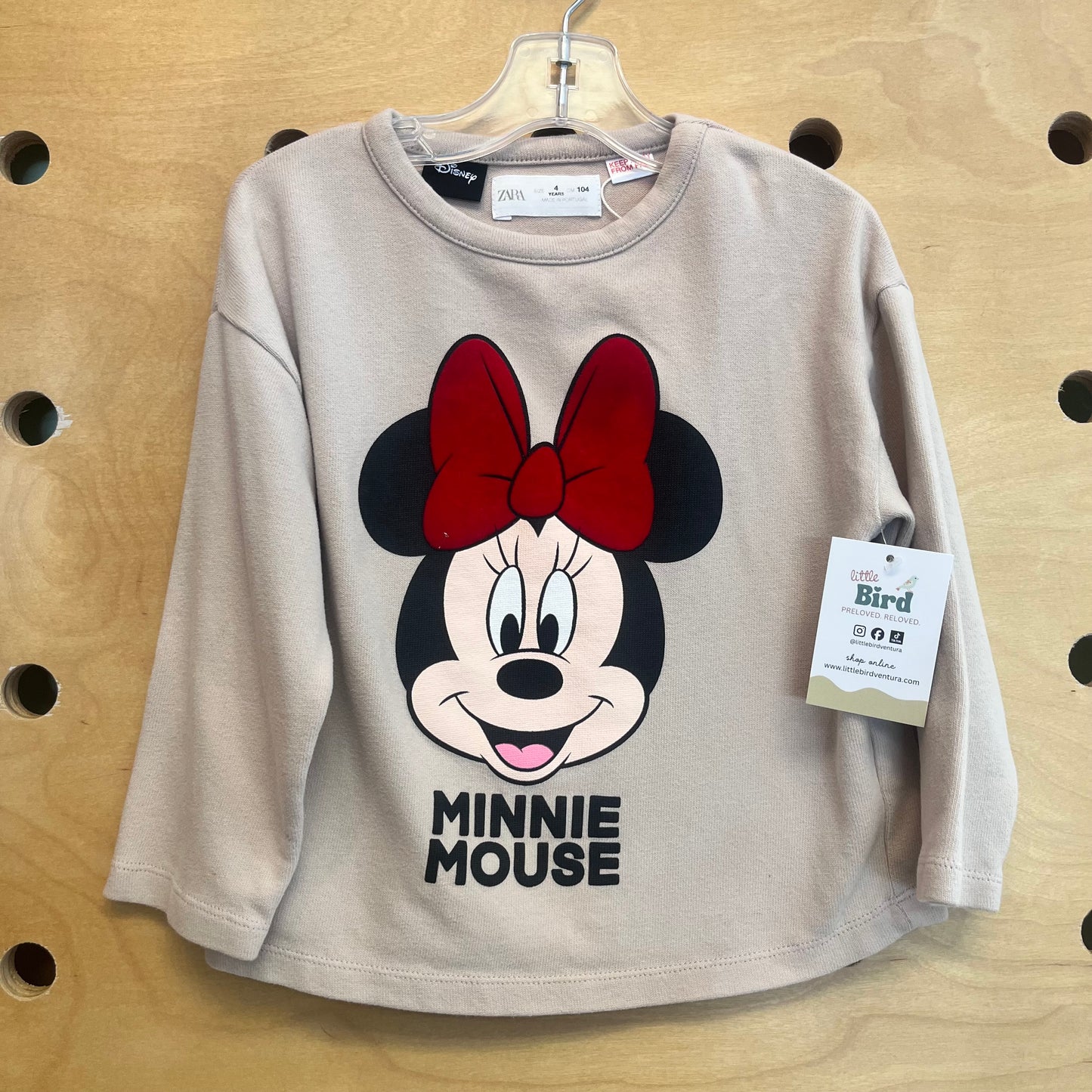 Dusty Pink Minnie Pullover