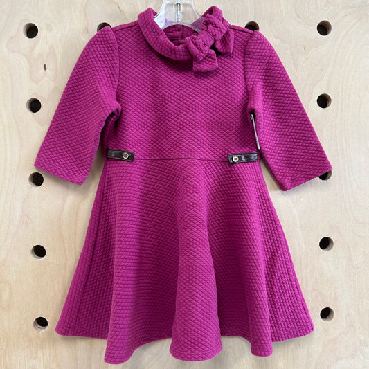 Magenta Quilted Dress