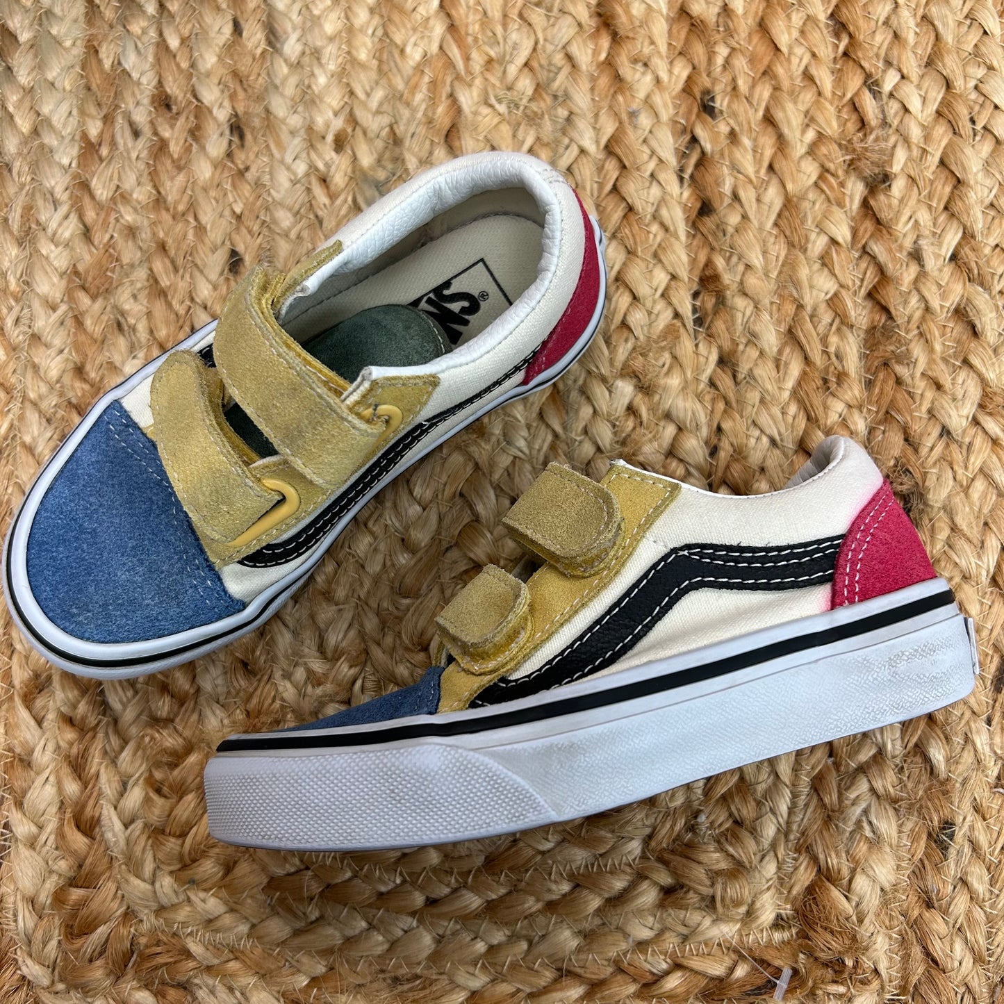Color-Block Old Skool Velcro Sneakers