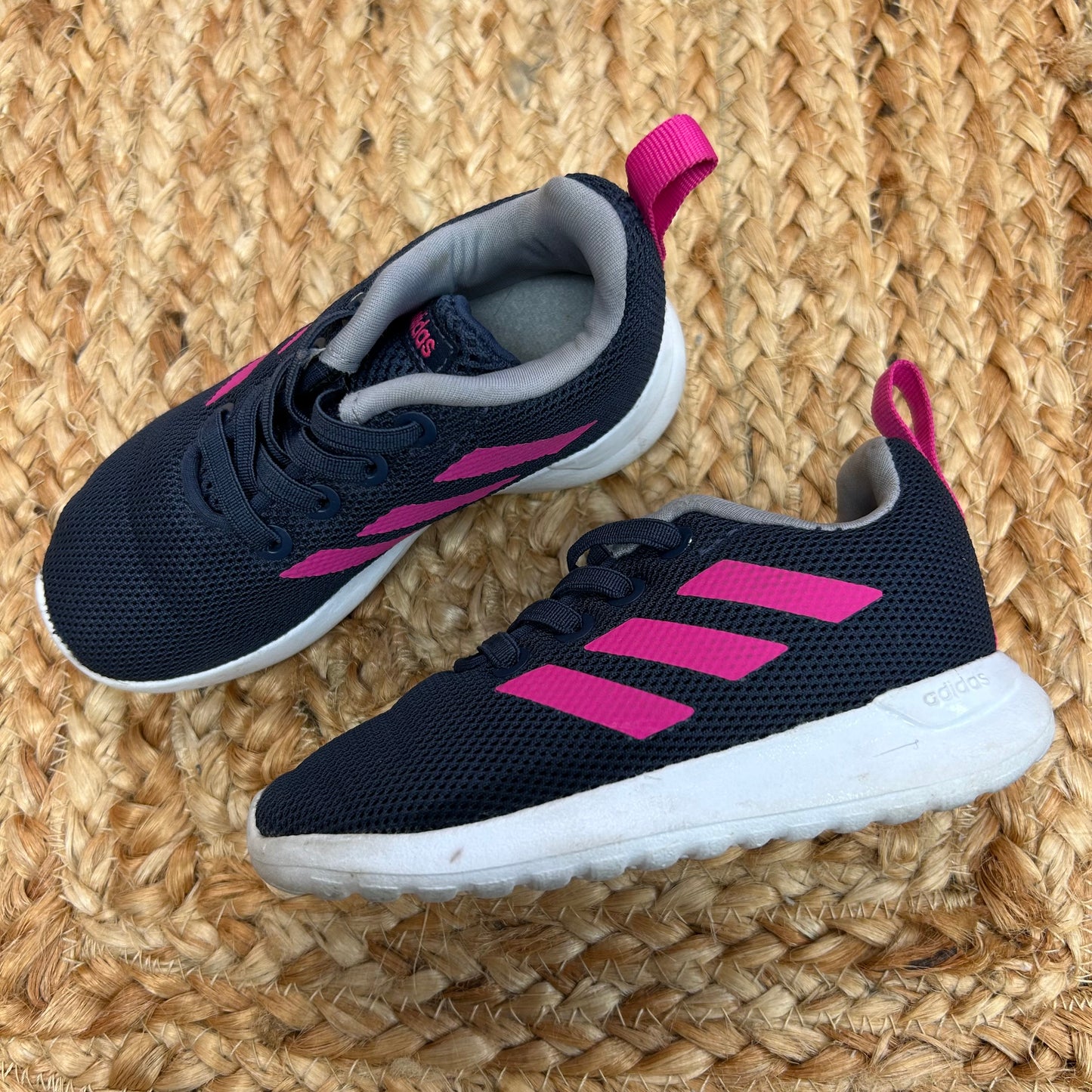 Navy & Pink Lite Running Sneakers