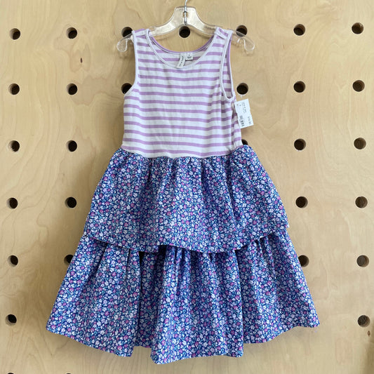 Striped + Floral Dress