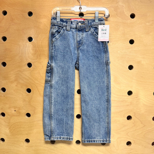 Straight Leg 'Painter's Pants' Denim