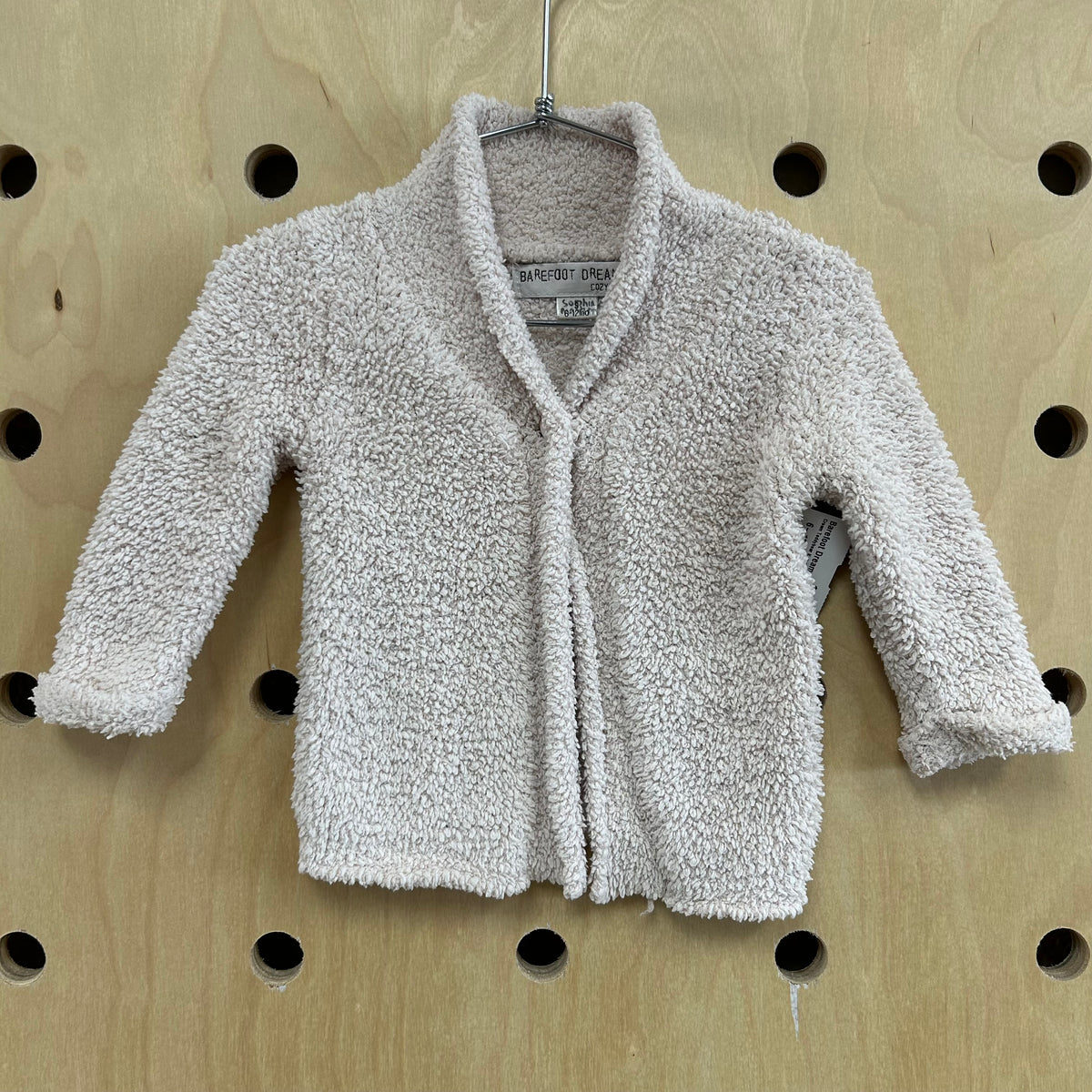 Cream Teddybear Knit Cardigan