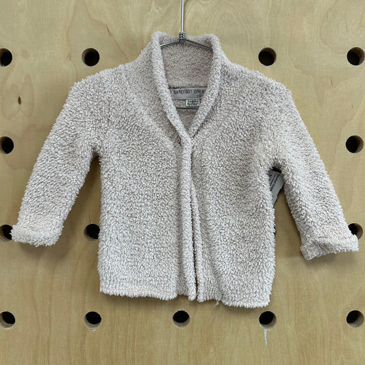 Cream Teddybear Knit Cardigan