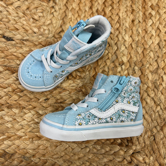 Light Blue Floral Hi Tops