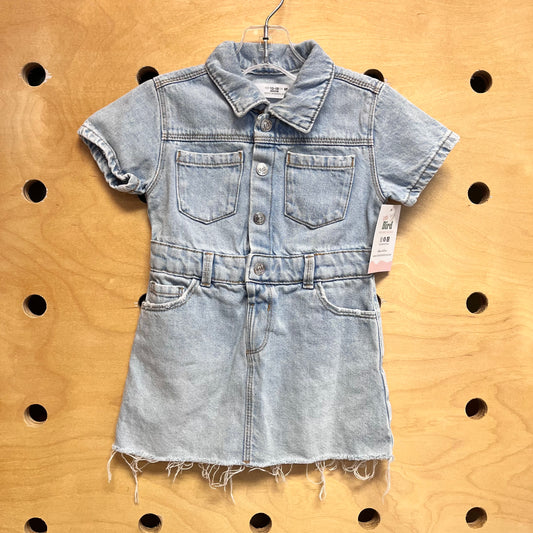 Denim Snap Dress