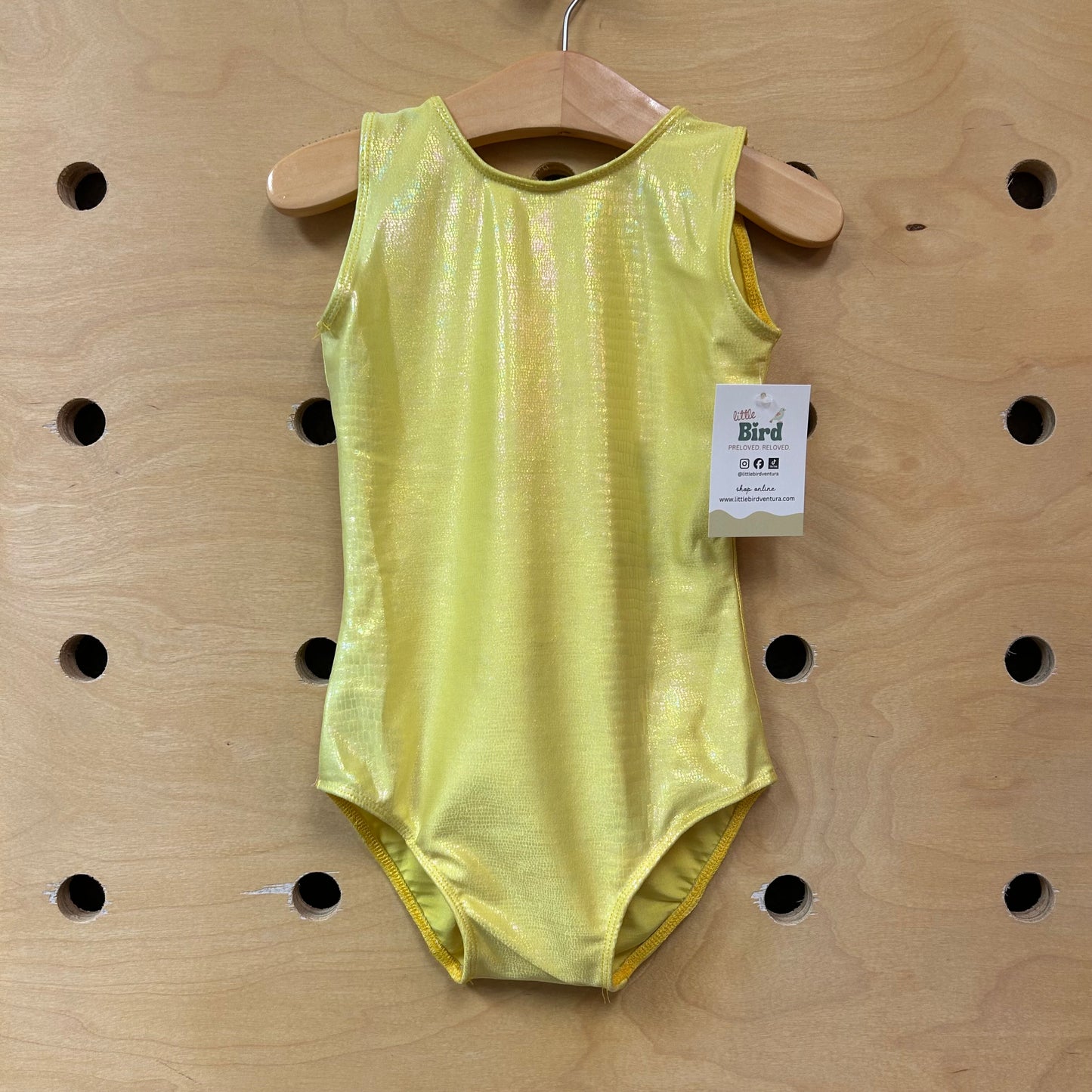 Yellow Metallic Leotard