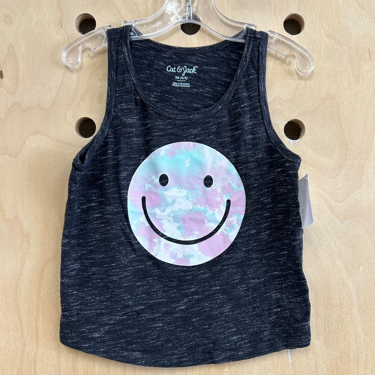 Grey Happy Face Tank